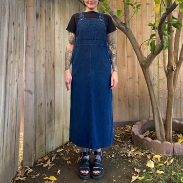 Vintage 1990’s Denim Overall Dress 