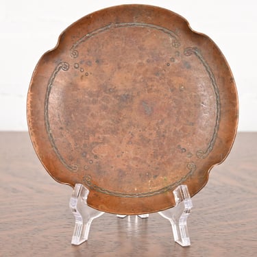 Roycroft Arts & Crafts Hammered Copper Ashtray or Catchall