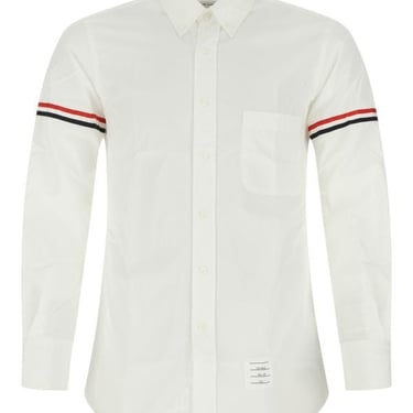 Thom Browne Man White Cotton Shirt