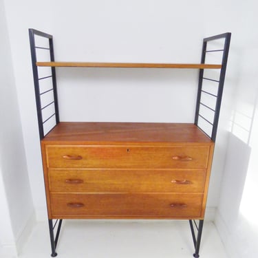 Vintage Ladderax Bookcase Chest Unit By Robert Heal For Staples 