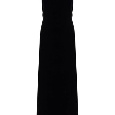 Max Mara Pianoforte Long Velvet Dress In Armida Style Women