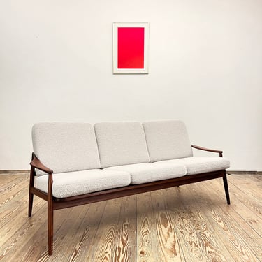 Mid Century Lounge Sofa, Couch by Hartmut Lohmeyer for Wilkhahn, German Design, 1950s 