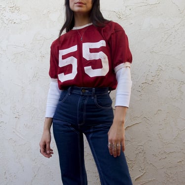Vintage 60’s Fab Knit Athletic Manufacturing Co Football Jersey 