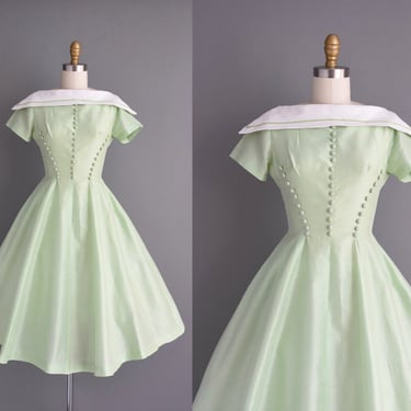 Mint green 50s dress best sale