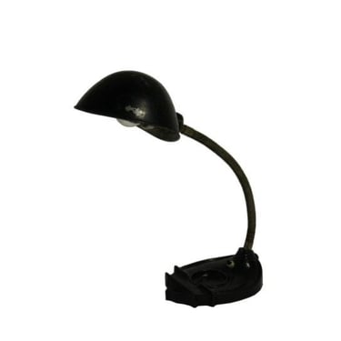 Black metal art deco desk lamp, 1930s - Bauhaus desk lamp - Black metal art deco desk lamp - industrial table lamp - adjustable table lamp 