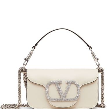 Valentino Garavani Women Locò Small Leather Shoulder Bag