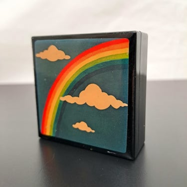Vintage 80s Rainbow Mini Case 
