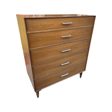 Ramsuer Furn. Co. Well Made Mid Century Modern Tall Boy Chest of Drawers