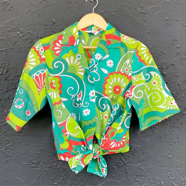 Groovy Green Paisley Button Down