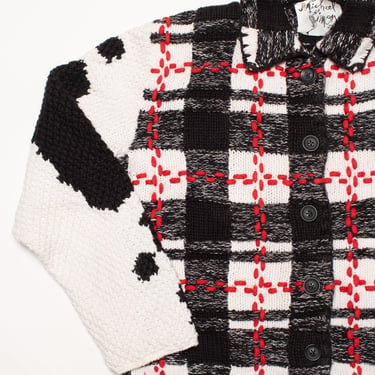 Michael Simon - Plaid Cow Sweater (M/L)