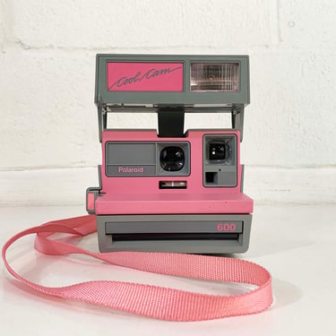 Vintage Pink Polaroid Cool Cam 600 Gray Instant Film Photography 1980s 80s 