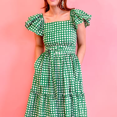 Bohemian Gemme Olivia Mini- Green Checkered