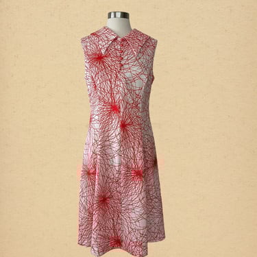 Vintage 70s Psychedelic Mod Shift Dress 