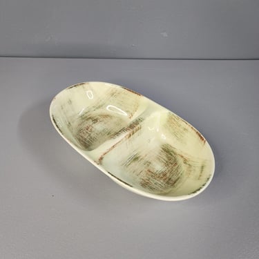 Vernon Ware Raffia Divided Dish 