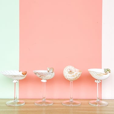 Set of Four Shell Chic Coupes