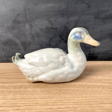 Gebrüder Heubach porcelain duck - vintage German figurine 