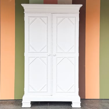Newly Painted Lane Furniture Faux Bamboo Cabinet