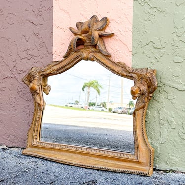 Whimsical Palm and Monkey Mirror