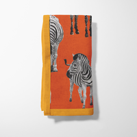 Zias Zebras Napkin in Lightweight Linen