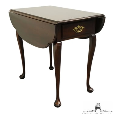 STATTON Trutype Americana Solid Cherry Traditional 33" Pembroke Drop Leaf Accent End Table 1424 - Oldtowne Cherry Finish 