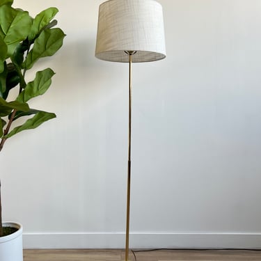 Vintage 1980s Brass Floor Lamp