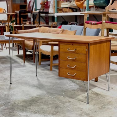 Mid Century Modern Industrial Desk 