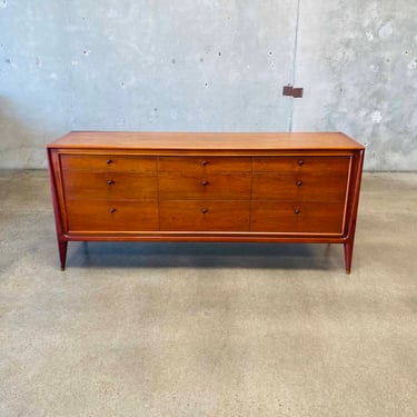 Mid Century Dresser John Stuart "Facade" Walnut