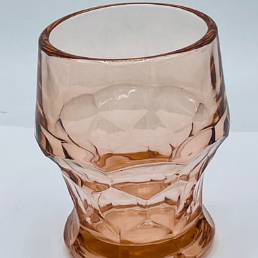 Pink Georgian Honeycomb Juice Whiskey Glass Chip Free- Nice Condition 