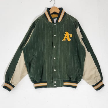 Vintage Oakland Athletics Pinstripe Jacket Sz. M
