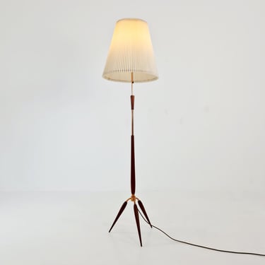 Rare Midcentury Danish floor lamp by Temde solid teak, 1960s 