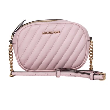 Michael Kors - "Rose" Pink Small Quilted Crossbody Bag