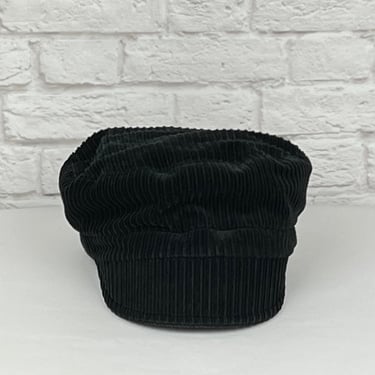 Gucci Corduroy Driver Cap Corduroy Driver Cap, Size 57, Black