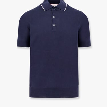 Brunello Cucinelli Men Brunello Cucinelli Blue Polo Shirts