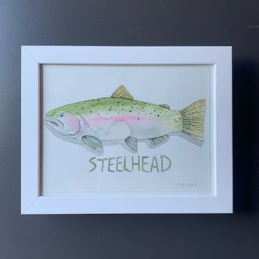 Steelhead Fish Original Watercolor Painting