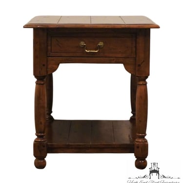 ETHAN ALLEN Old World Treasures 22" Antiqued Rustic European Accent End Table 29-8003 