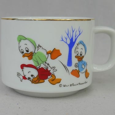 Vintage Disney Cup Mug - Huey Dewey Louie Donald's Nephews - Sango China made in Japan 