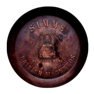 Simms British Magnetos Antique Brass Advertising C1910 