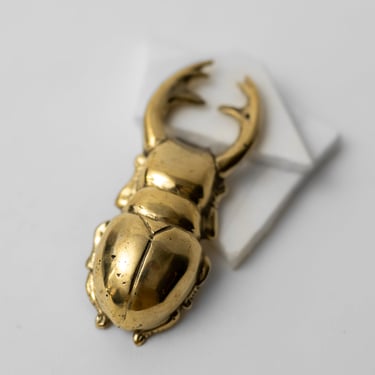 Brass Atlas Beetle Bottle Opener