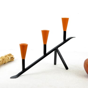 Candlestick Catalin steel forged 30s 50s candlesticks candles vintage design candlestick minimalism bakelite tripod 