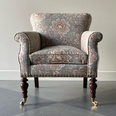 Gusto Club Chair Upholstered with Nicholas Herbert – His