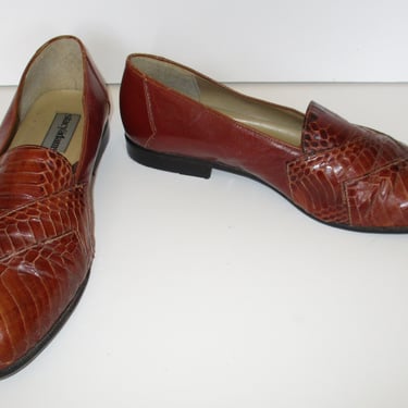 Slip On Shoes | Stacy Adams, 9 M, Loafers Men, Slip Ons, Brown Leather, Snakeskin 