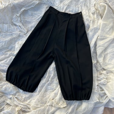 Antique Edwardian Black Wool Pants Bloomers Sportswear Red Fox Athletic Vintage