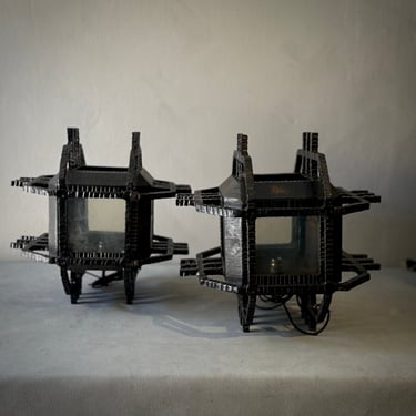 Brutalist Iron Lanterns