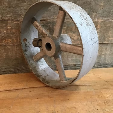 Vintage Leather Belt Drive Pulley (Tacoma)