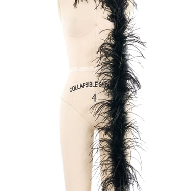 Black Ostrich Feather Boa