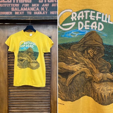 Vintage 1970’s Original “Grateful Dead” 1973 Wake of the Flood Winterhold Productions Rock Band Tee Shirt, Vintage T-Shirt, 70’s Vintage 