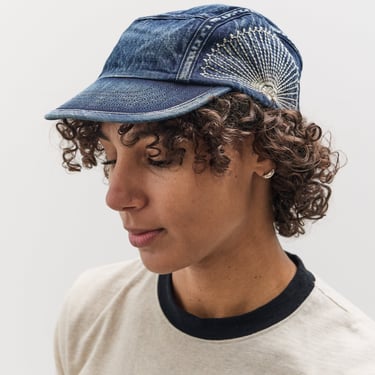 Kapital 10oz IDGxIDG Denim Camp Cap (FUROSHIKI Embroidery