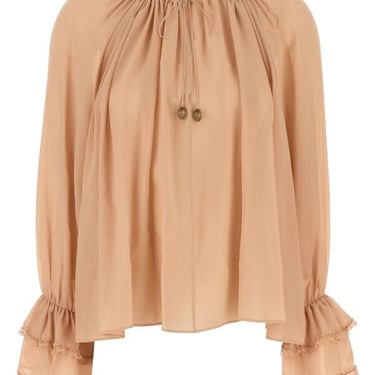 Chloe Woman Skin Pink Georgette Blouse