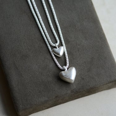 Folk Heart Pendant Necklace