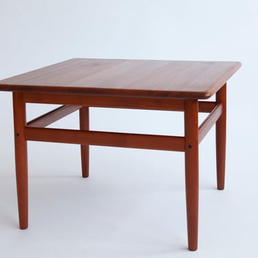 Vintage Teak Coffee Table by Grete Jalk for Glostrup - 1960s Mid-Century Modern Design 